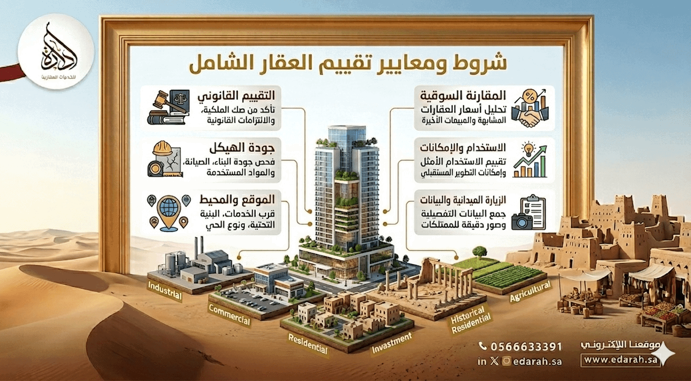 شروط تقييم العقار