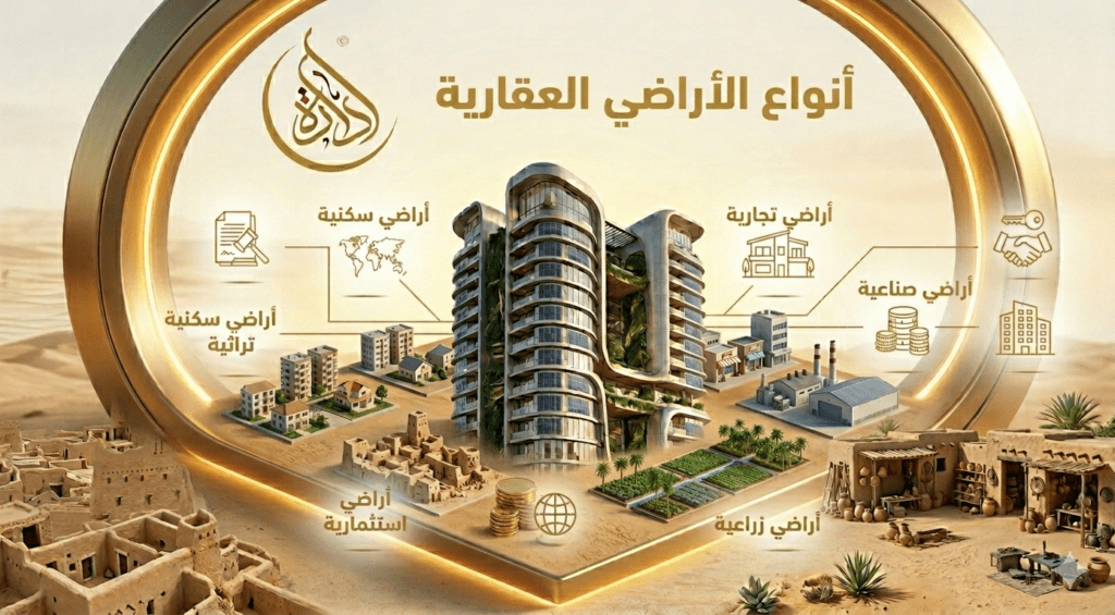 انواع الاراضي العقارية