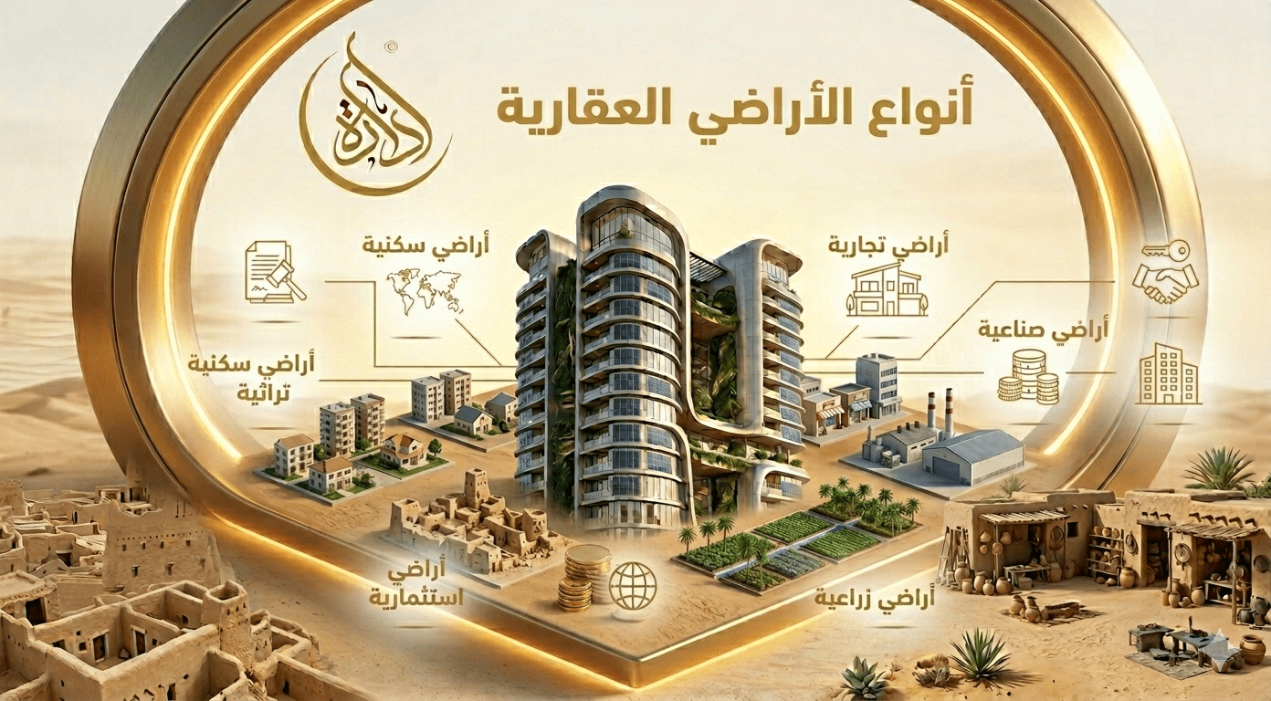 انواع الاراضي العقارية