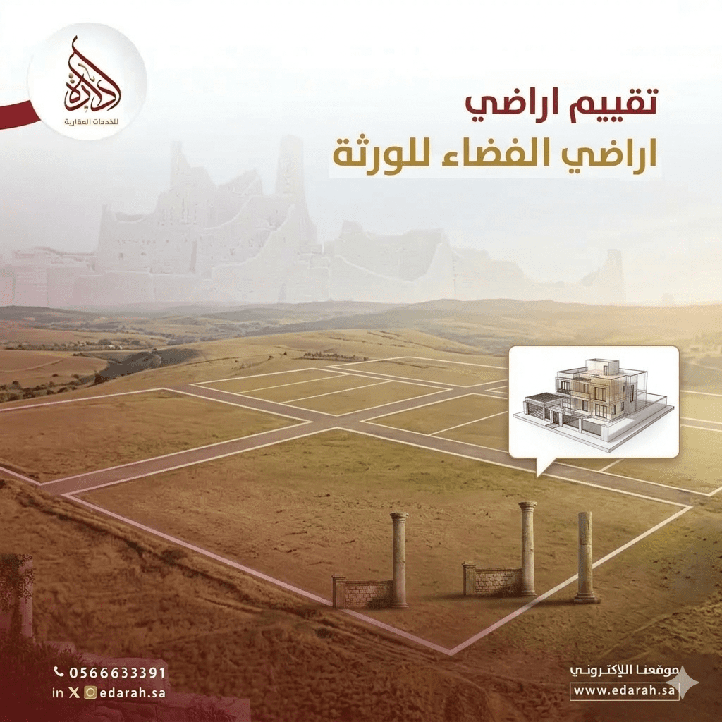 تقييم اراضي الفضاء للورثة