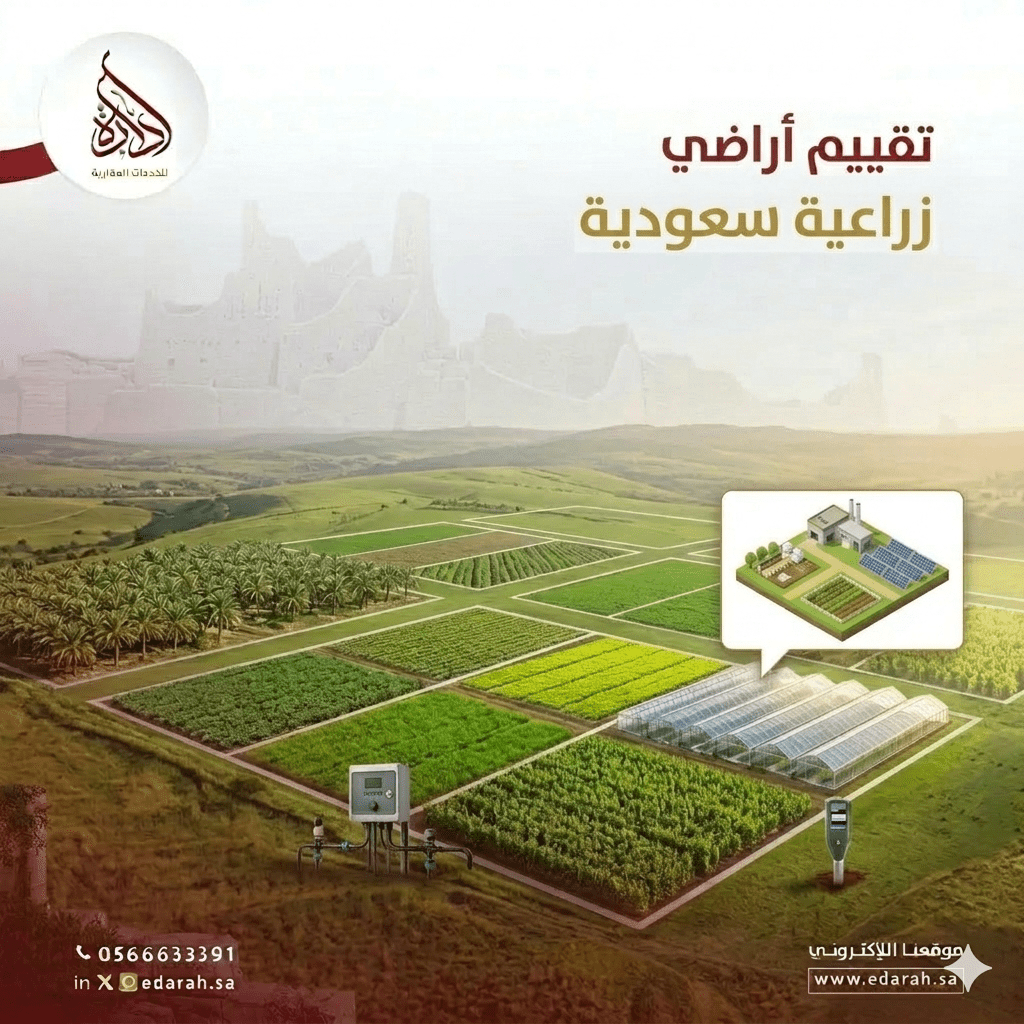 تقييم أراضي زراعية سعودية