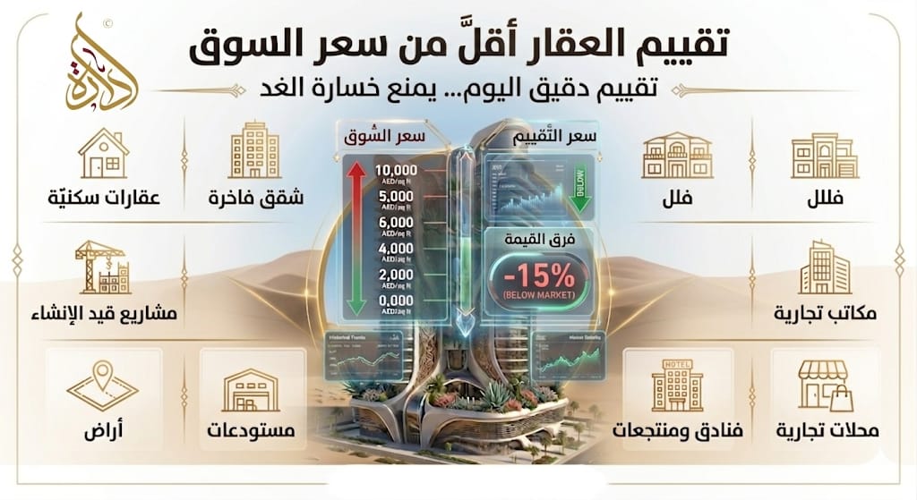 تقييم العقار أقل من سعر السوق
