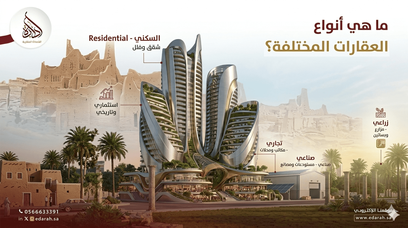 ما أنواع العقارات